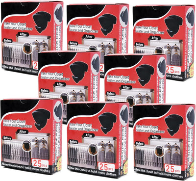 Ganchos extensores para colgar paquete 200 negro