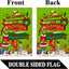 Bandera jardín Feliz Navidad doble tamaño decoración