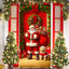 Cubierta puerta Navidad Papá Noel 71x35pulg fondo foto fiesta