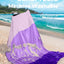 Manta playa 8 personas nailon resistente con estacas y bolsa