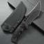 Cuchillo EDC Hoja AUS-10 G10 Mango Negro