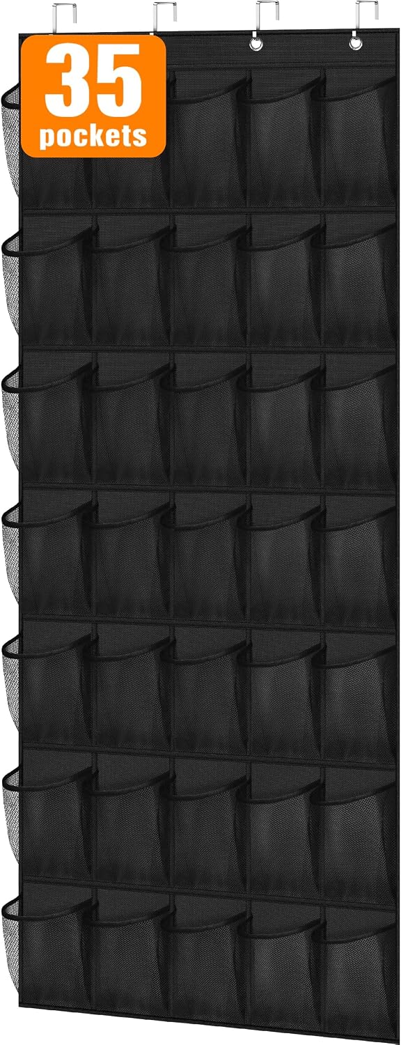 Organiz. zapatos puerta 35 bolsillos resistente Oxford