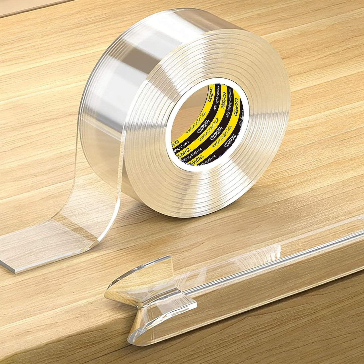 Protector borde transparente 1.2pulg x 6.6ft para muebles