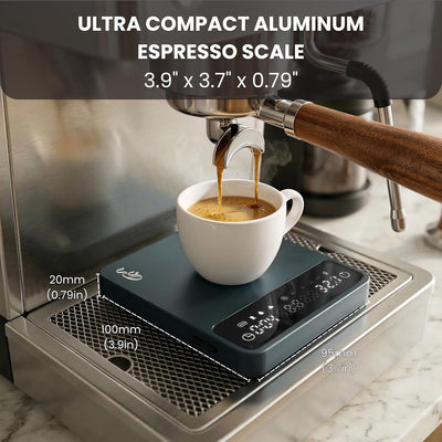 Báscula digital café temporizador aluminio USB-C