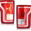 Luces traseras comp Ford F-150 15- rojo transparente pares