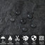 Azulejos pizarra negra 3x6" PVC para cocina baño lavandería