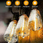 Tira luces impermeables patio 50ft 26 bombillas ST38 colgantes