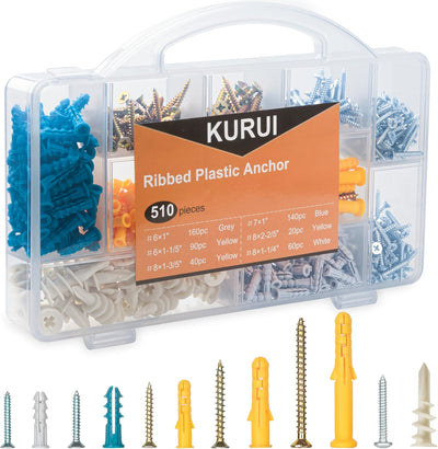 Kit 510 pzas para colgar cuadros anclajes pared ladrillo
