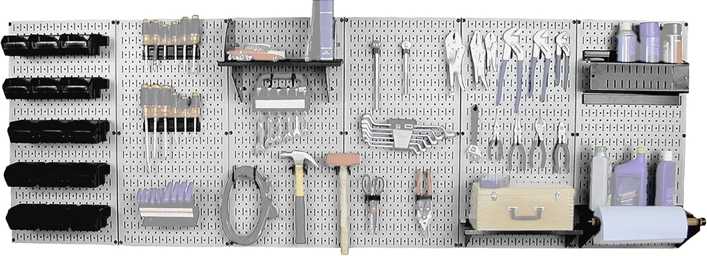 Organiz. herramientas pared panel perforado metal
