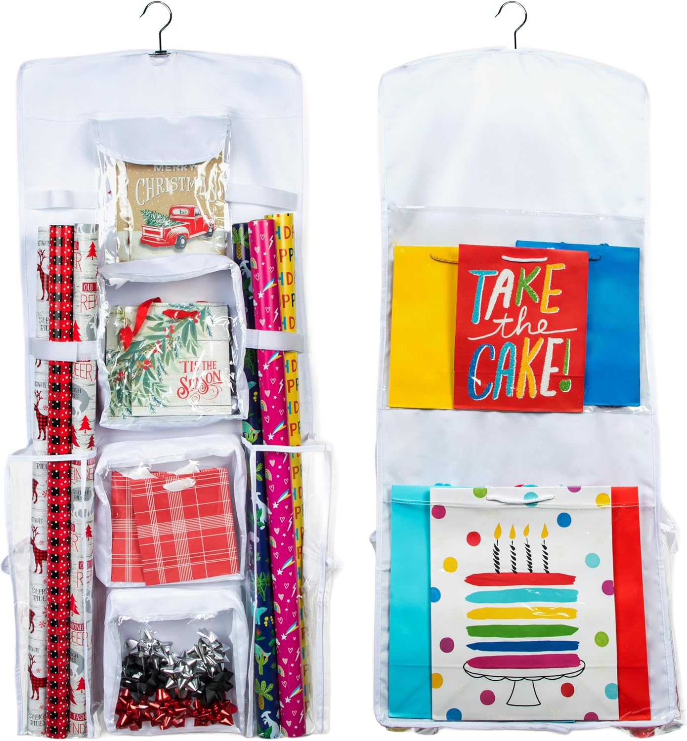 Organiz. bolsas regalo soporte blanco