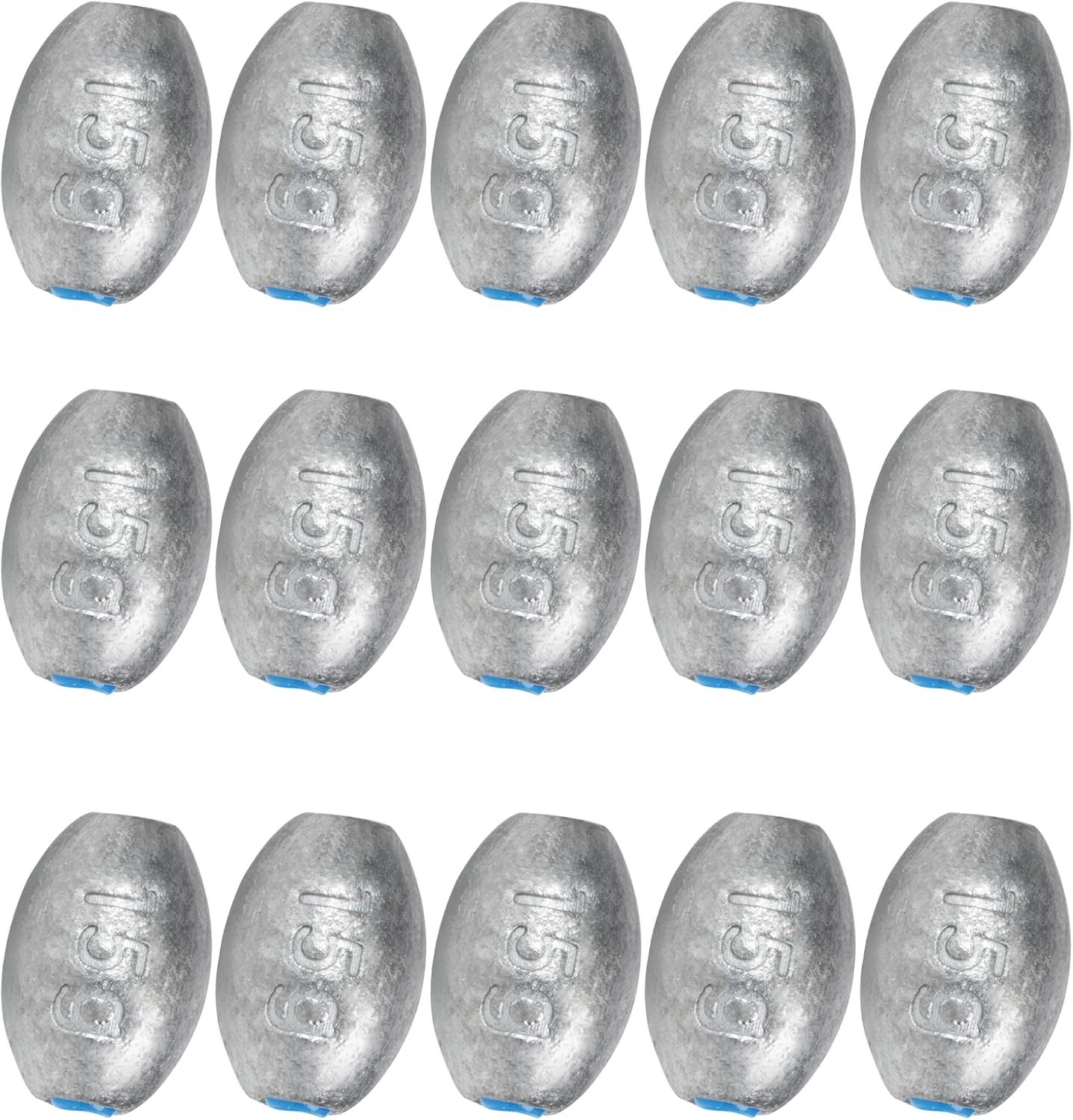 Plomos pesca salada forma ovalada 1/8 a 7 oz