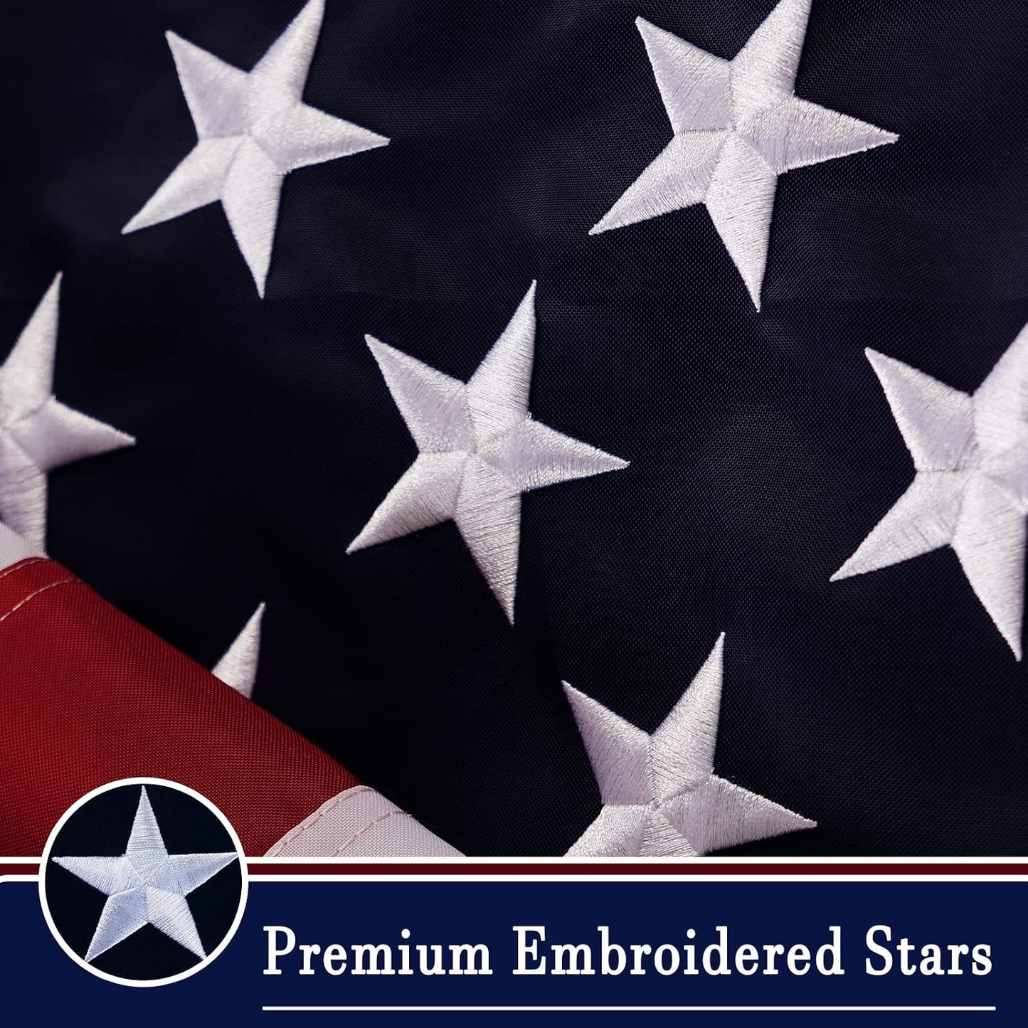 Bandera USA 6x10ft nailon 210d estrellas cosidas ojales