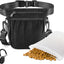 Bolsa golosinas perros silicona 2 tazas ajustable hombro