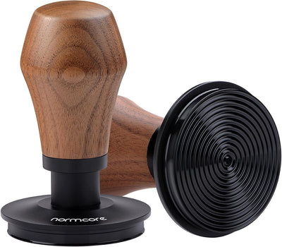 Tamper café V4.1 con clic sonido mango PVD titanio
