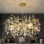 Candelabro cristal gota lluvia 32pulg 10 luces E12 comedor