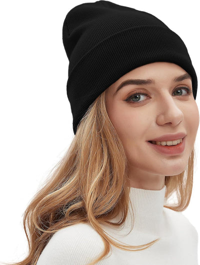 Gorro algodón unisex con puños para otoño e invierno