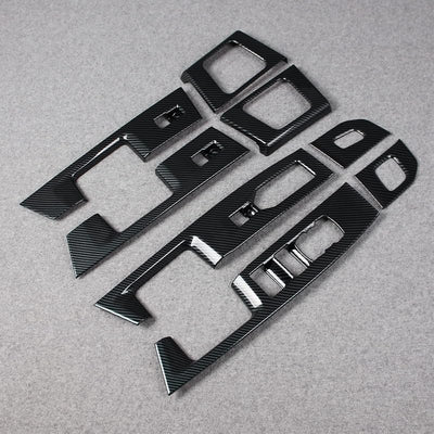 Placa interruptor ventana Ford F-F150 fibra carbono