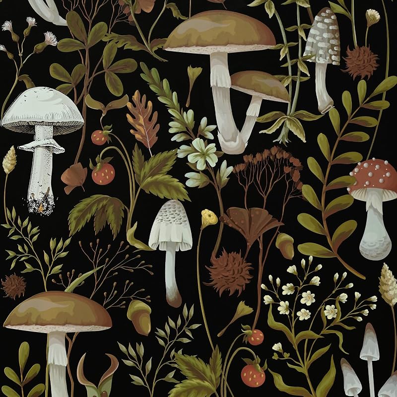 Papel tapiz floral autoadhesivo extraíble 17.3x394 ft