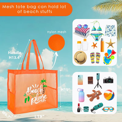 Bolsas playa malla plegable a prueba de arena