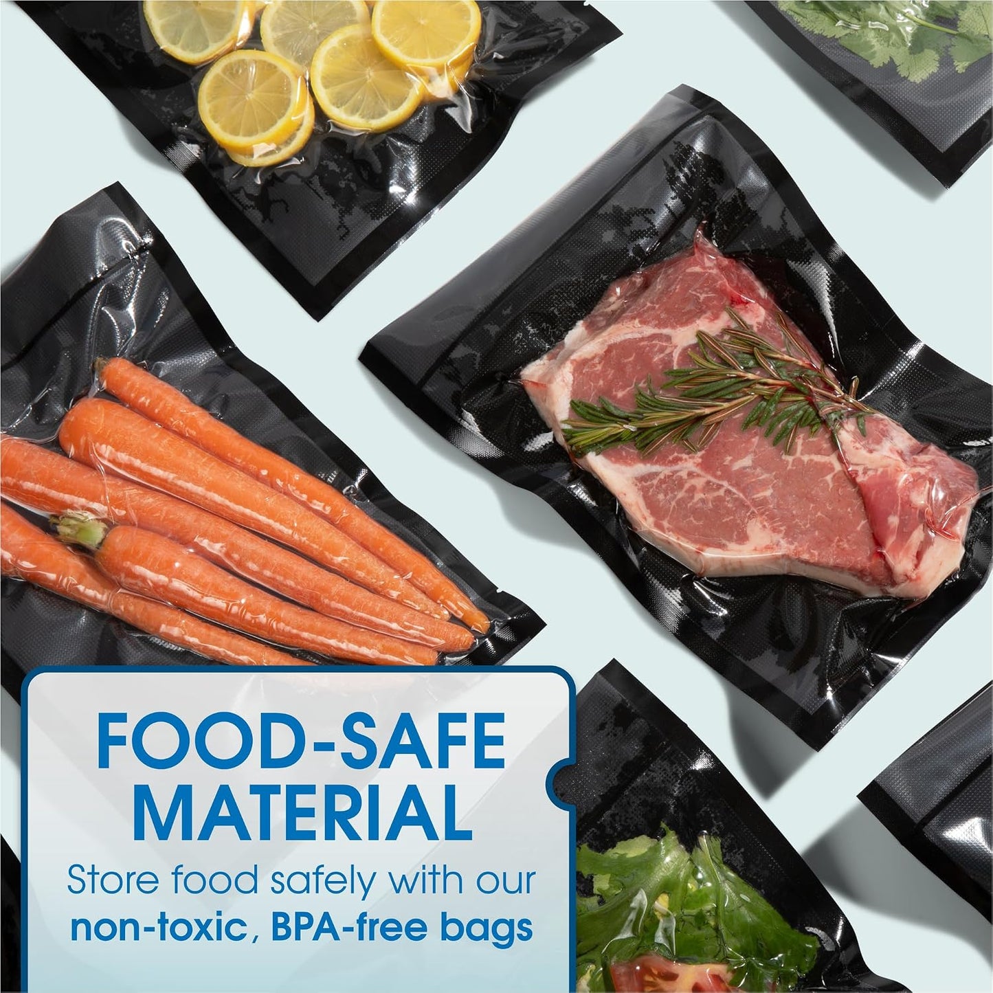 Bolsas selladoras al vacío 6x10pulg 200uds sin BPA
