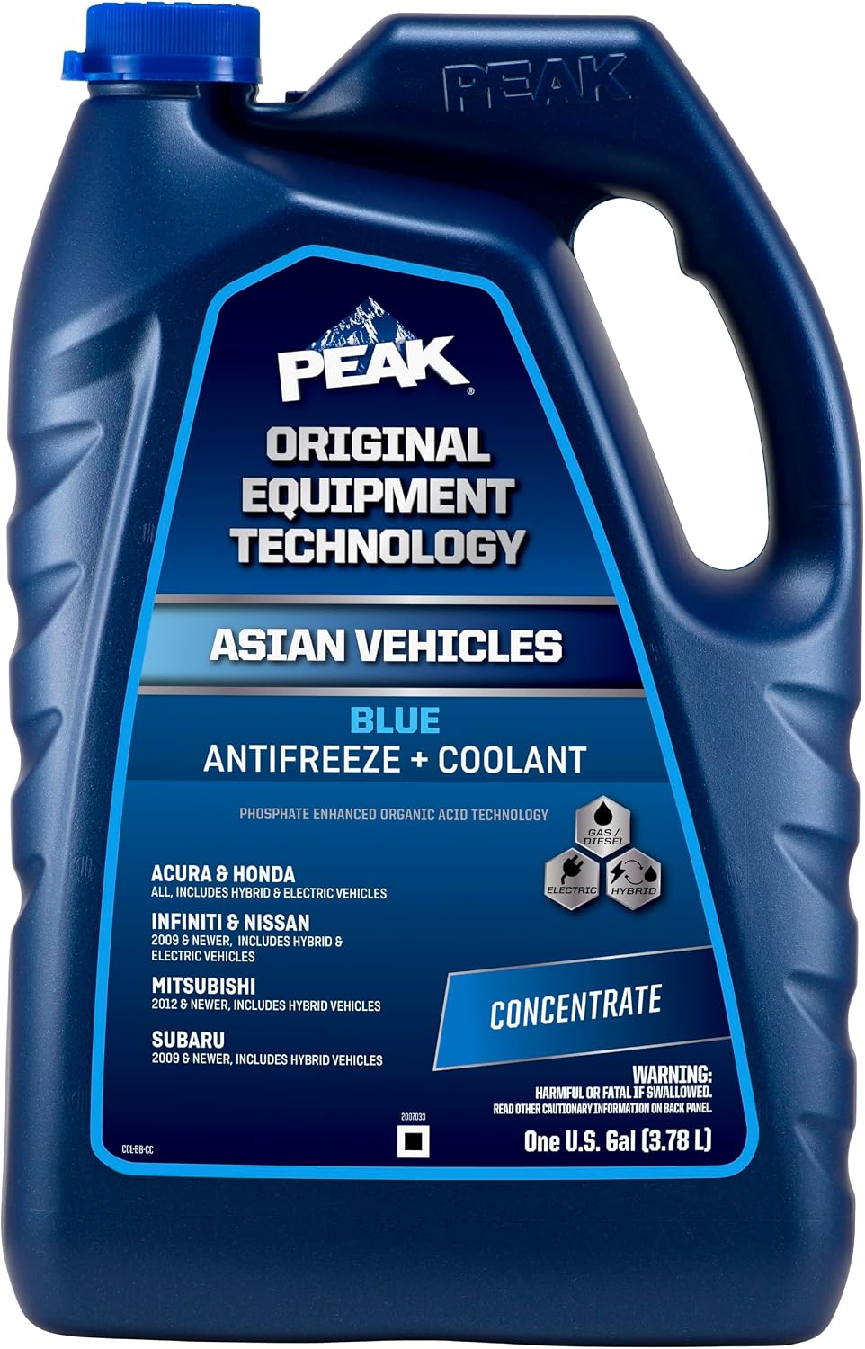 Anticongelante concentrado azul para vehículos asiáticos 1gal