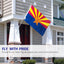 2 Banderas Arizona 3x5ft Poliéster Doble Costura