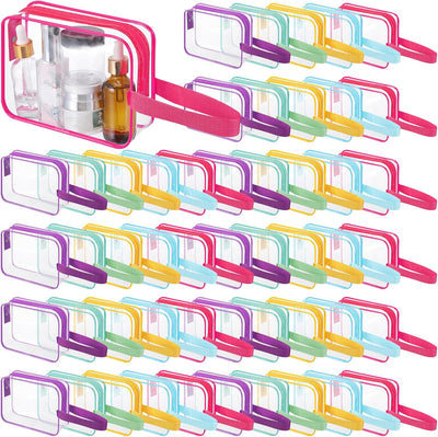 Neceser PVC transparente con cremallera 50uds