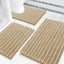 3 Alfombras Baño Chenilla Peludas Absorbentes Contorno U