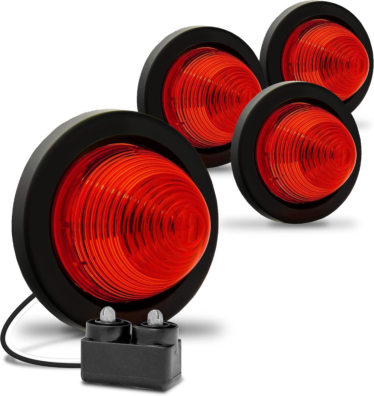 Luz LED marcador redonda 2" IP67 para remolque barco