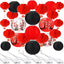 30 Faroles Chinos LED Colgantes Rojos Flor Cerezo Año Nuevo