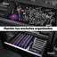 Organizador magnético llaves 3/8pulg aluminio 10 clips