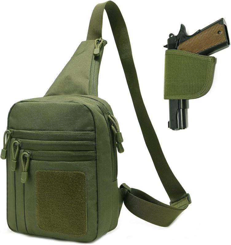 Bolsa táctica pecho con soporte EDC hombro crossbody