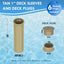 Fundas valla piscina tapas cubierta 6 pzas 1" ajustable
