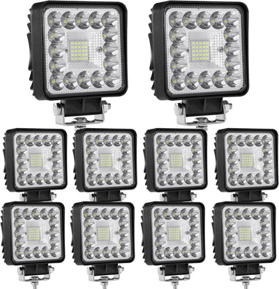 Luces LED 4" 10uds 120W Camión 12-24V Impermeable