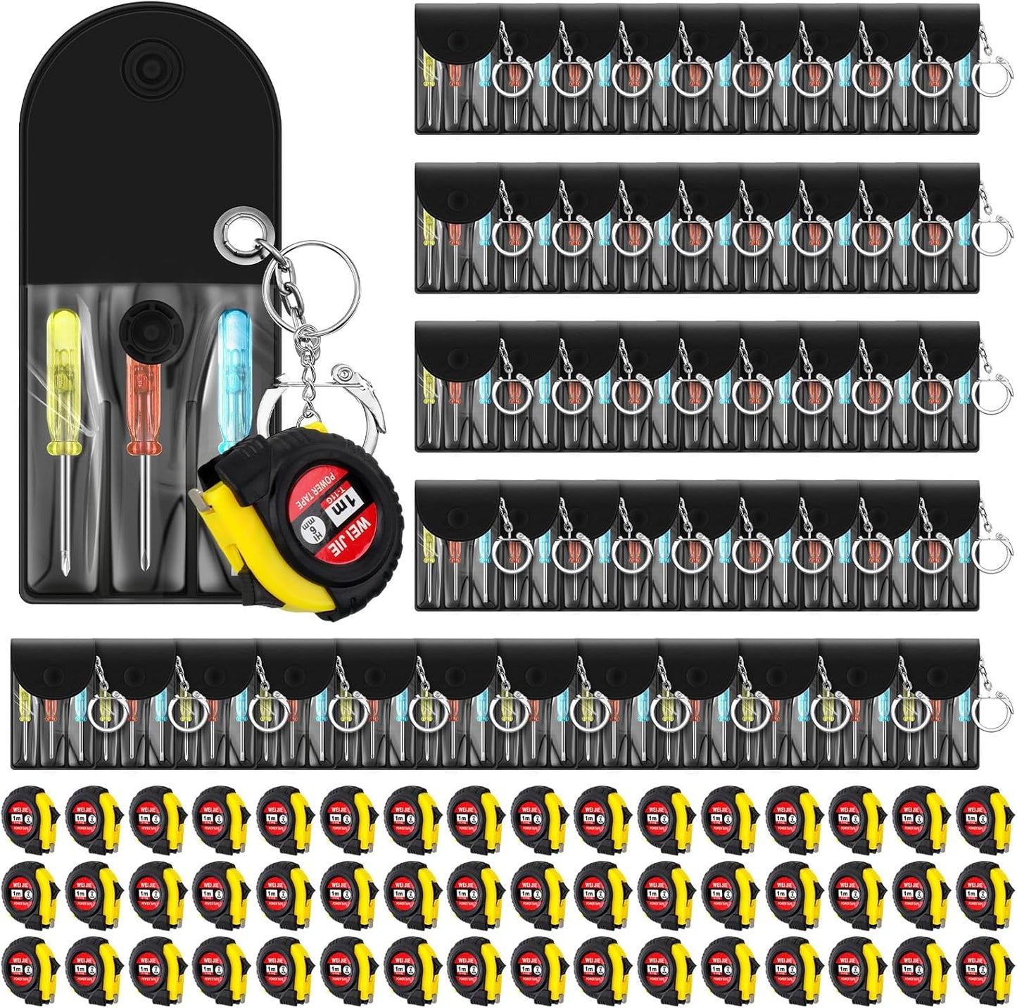 Set 80 llaveros cinta métrica regalo papá adulto