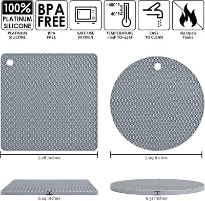 Salvamanteles silicona para ollas y sartenes calientes