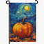 Bandera jardín otoño calabaza hojas Van Gogh arte nocturno