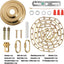 Kit toldo luz 6pulg cadena 6ft para candelabro ventilador techo