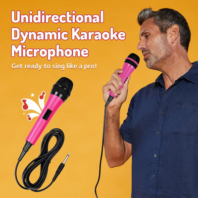 Micrófono vocal dinámico enchufable para karaoke y altavoz