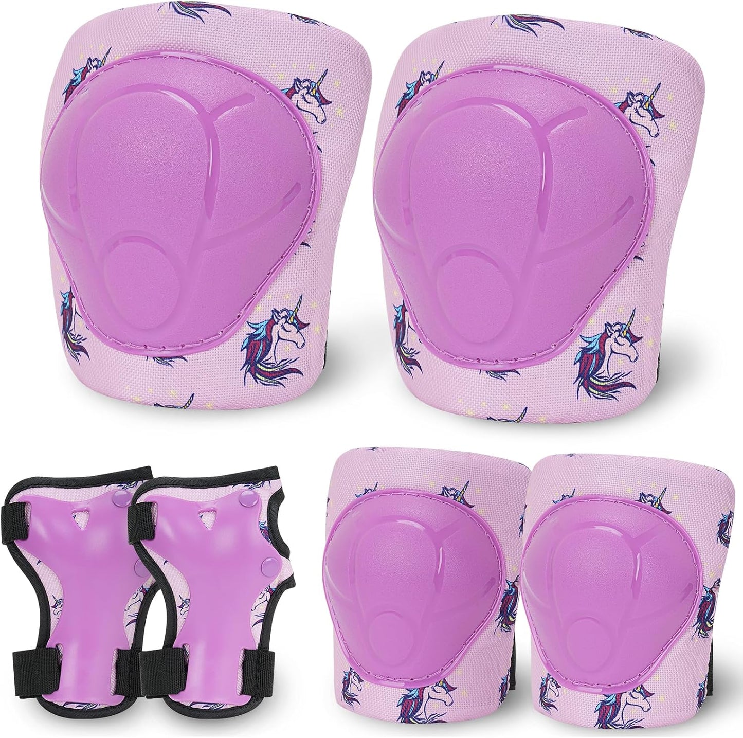Casco niños con rodilleras coderas y protectores muñeca