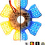 Filtro aire hexágono 54 luces LED doble color