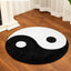 Alfombra Ying Yang 35" clásica blanco y negro