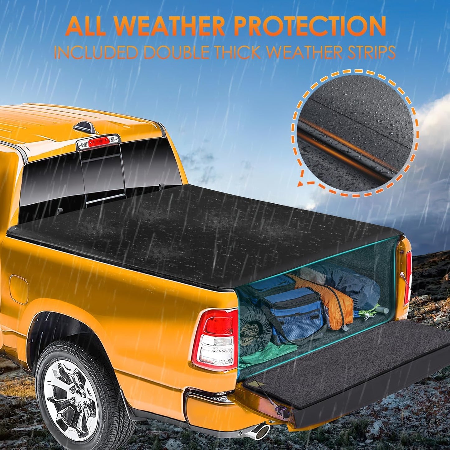 Funda enrollable cama camión comp Ford F.5 pies