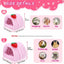 Escondite 3en1 para conejos y hurones forro polar lavable rosa