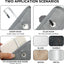 Organiz. zapatos 2 pzas 18 bolsillos para pared gris