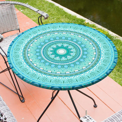 Mantel redondo ajustable impermeable interiores exteriores