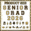 30 Imanes Graduación 2026 Negro Dorado para Nevera Puerta Garaje