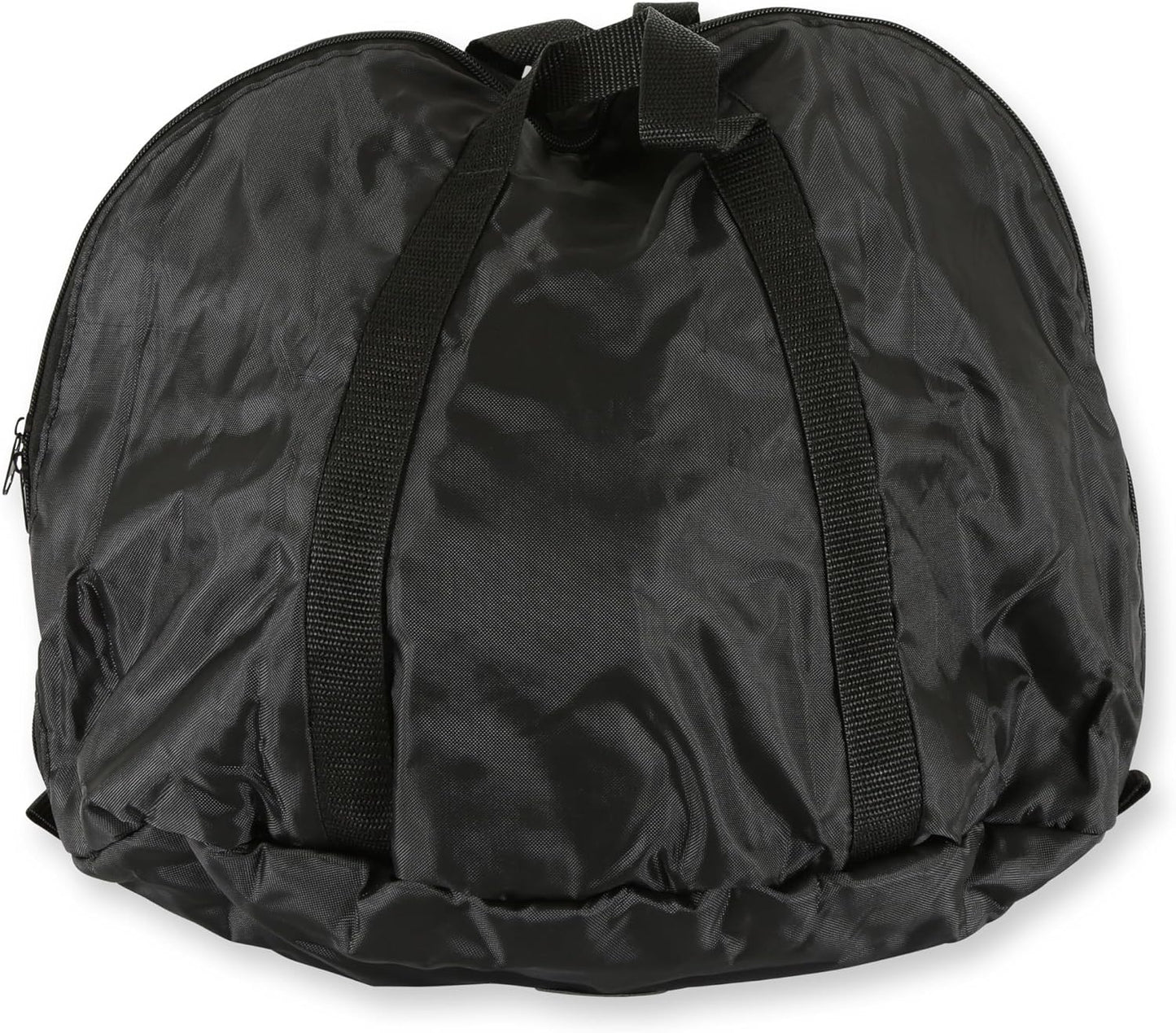 Bolsa para casco forro polar cierre cremallera nylon negro