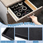 Bandeja terciopelo apilable para joyas 10 Uds negro