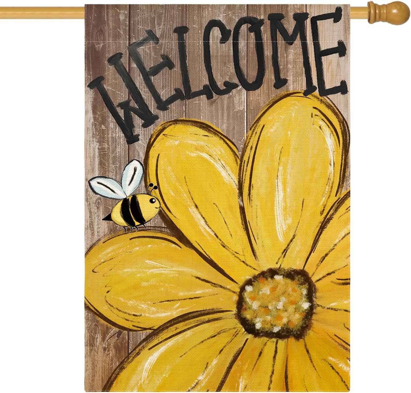 Bandera casa girasol 28x40" doble cara exterior